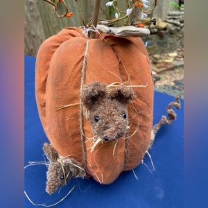Unique Mouse in Pumpkin Decoration